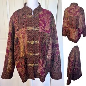 White Stag Vintage Boho Bohemian
Paisley Patchwork Jacket Sz Large 12/14